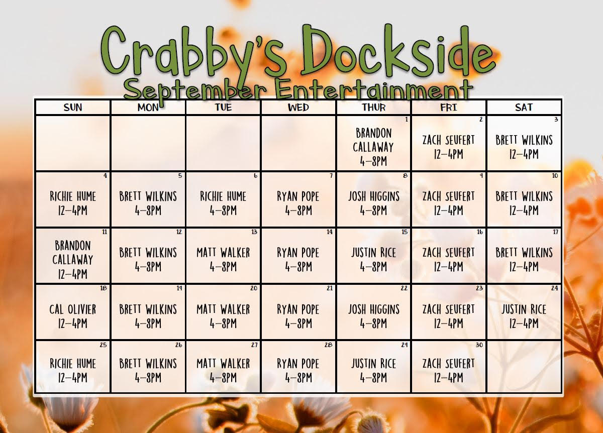 Entertainment Crabbys Dockside Clearwater